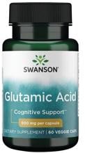 Swanson Glutamic Acid 500 mg, 60 Kapseln