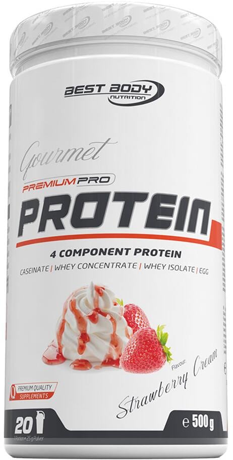 Best Body Nutrition Pro Protein, 500 g Dose, Strawberry Cream