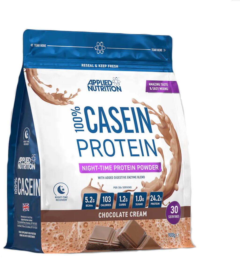 Applied Nutrition 100% Casein Night Time Protein, 900 g Beutel, Chocolate Cream