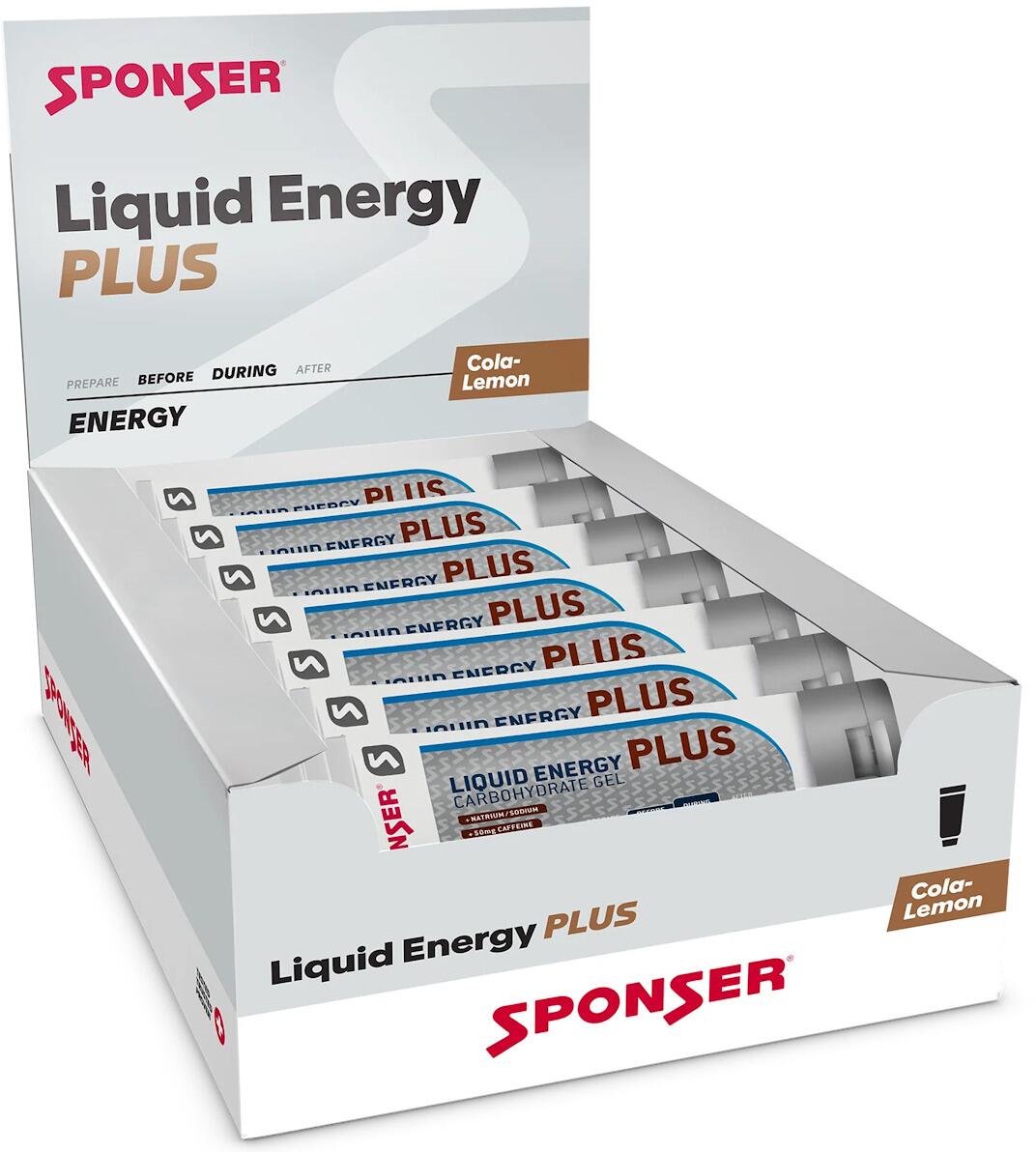 Sponser Liquid Energy Plus, 18 x 70 g Tube, Cola-Lemon