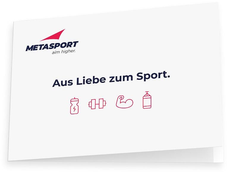 Metasport Geschenkgutschein 60 € per E-Mail zum Selbstdrucken