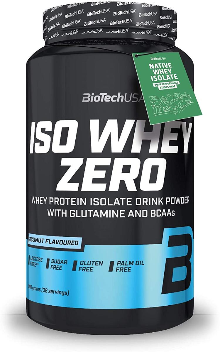 BioTech USA Iso Whey Zero, 908 g Dose, Kokosnuss