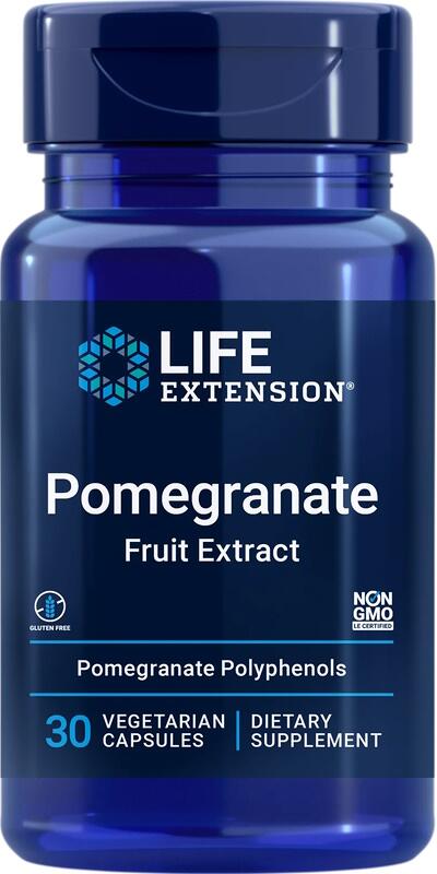 Life Extension Pomegranate Fruit Extract - Granatapfelextrakt, 30 vegetarische Kapseln
