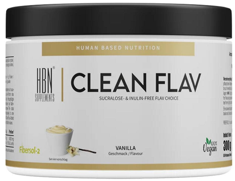HBN Supplements Clean Flav, 300 g Dose, Vanilla