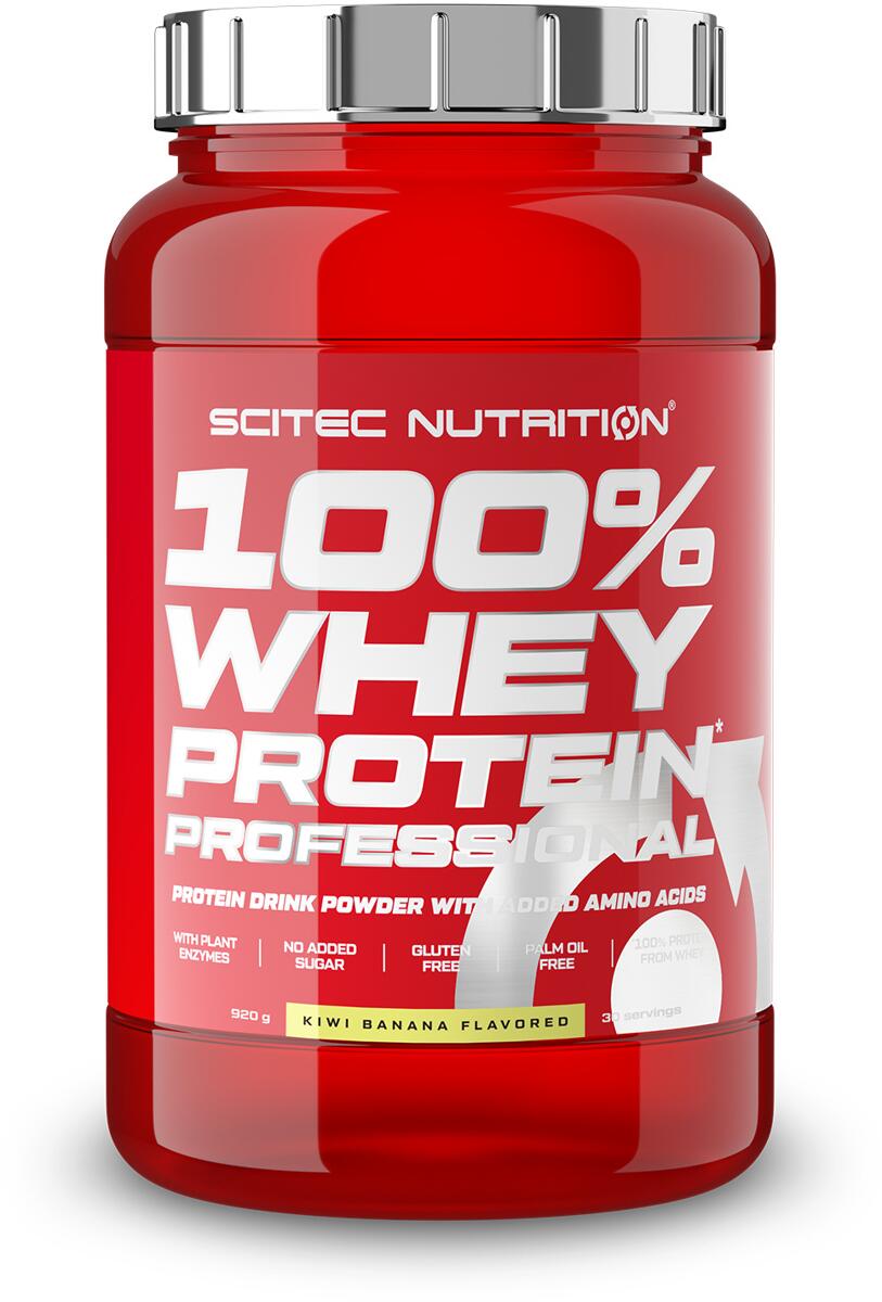 Scitec Nutrition 100% Whey Protein Professional, 920 g Dose, Kiwi-Banane
