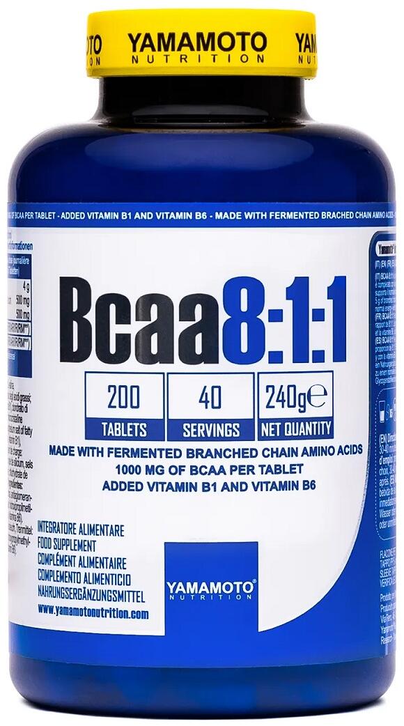 Yamamoto Nutrition Bcaa 8:1:1, 200 Tabletten