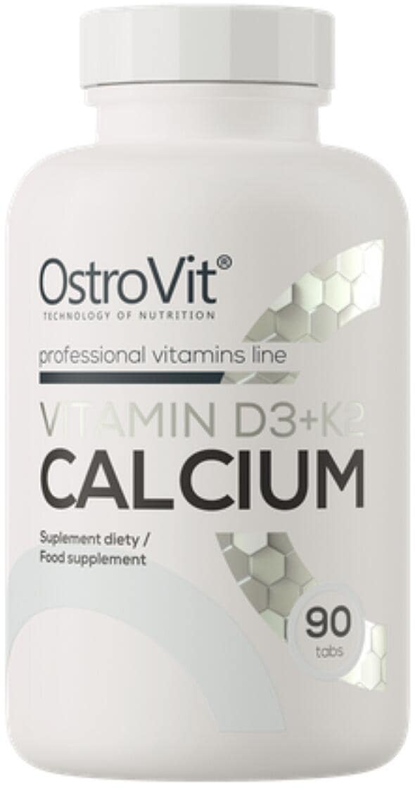 OstroVit Vitamin D3 + K2 + Calcium, 90 Tabletten