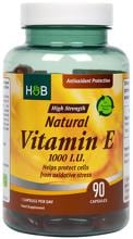 Holland & Barrett Natural Vitamin E - 1000 IU, 90 Kapseln