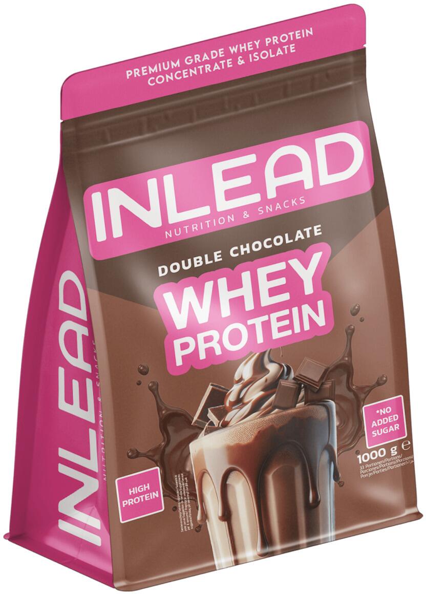 Inlead Whey Protein, 1000 g Beutel, Double Chocolate