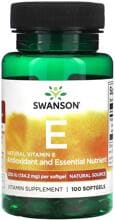 Swanson Natural Vitamin E - 200 IU (134.2 mg), 100 Softgels