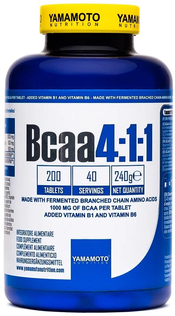 Yamamoto Nutrition Bcaa 4:1:1, 200 Tabletten
