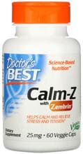 Doctors Best Calm-Z with Zembrin 25 mg, 60 Kapseln