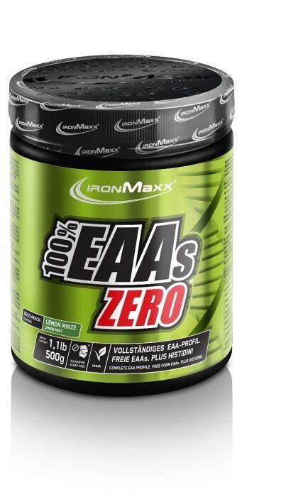 IronMaxx 100 % EAAs Zero, 500g Dose, Sunny Orange