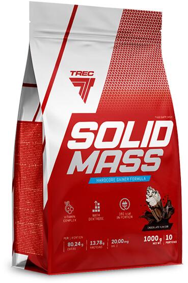 Trec Nutrition Solid Mass - Hardcore Gainer Formula, 3000 g Beutel, Chocolate