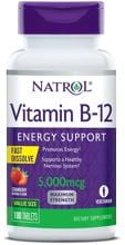 Natrol Vitamin B-12 Fast Dissolve Tablets - 5000 µg, 100 Tabletten, Strawberry