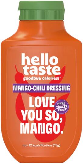 hellotaste Dressing, 300 ml Flasche, Mango-Chili