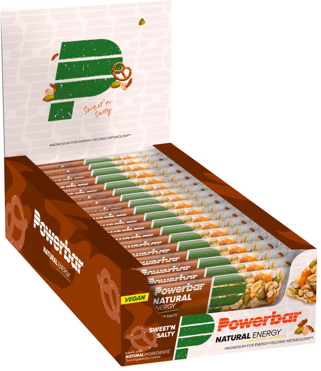 PowerBar Natural Energy Cereal, 18 x 40 g Riegel, Sweet & Salty