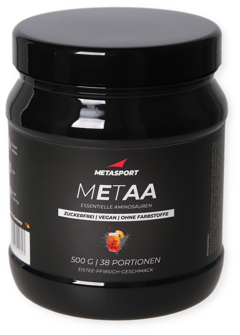 Metasport METAA EAA Pulver, 500 g Dose, Eistee-Pfirsich bei Metasport