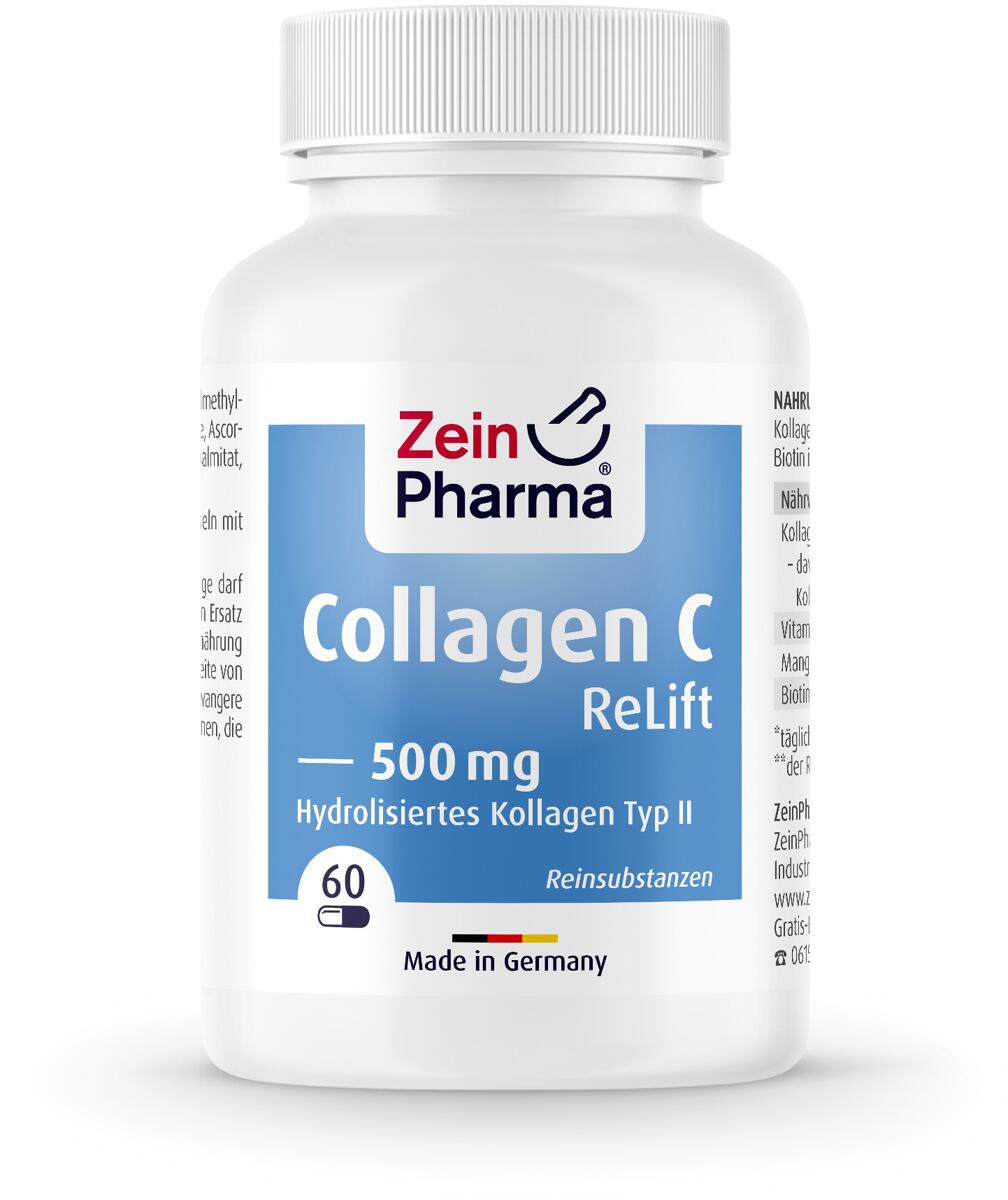 Zein Pharma Collagen C ReLift 500 mg, 60 Kapseln