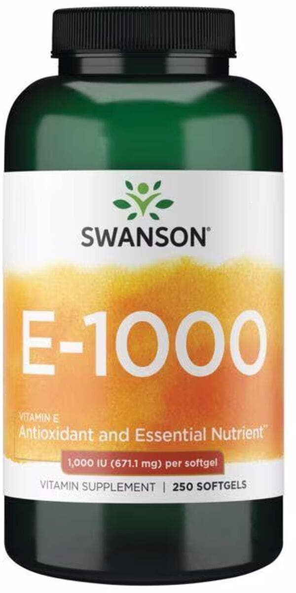 Swanson Vitamin E - 1.000 IU, 100 Softgels