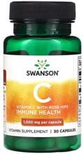 Swanson Vitamin C with Rose Hips - 1.000 mg, 30 Kapseln