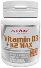 Activlab Vitalmin D3 + K2 Max, 120 Tabletten