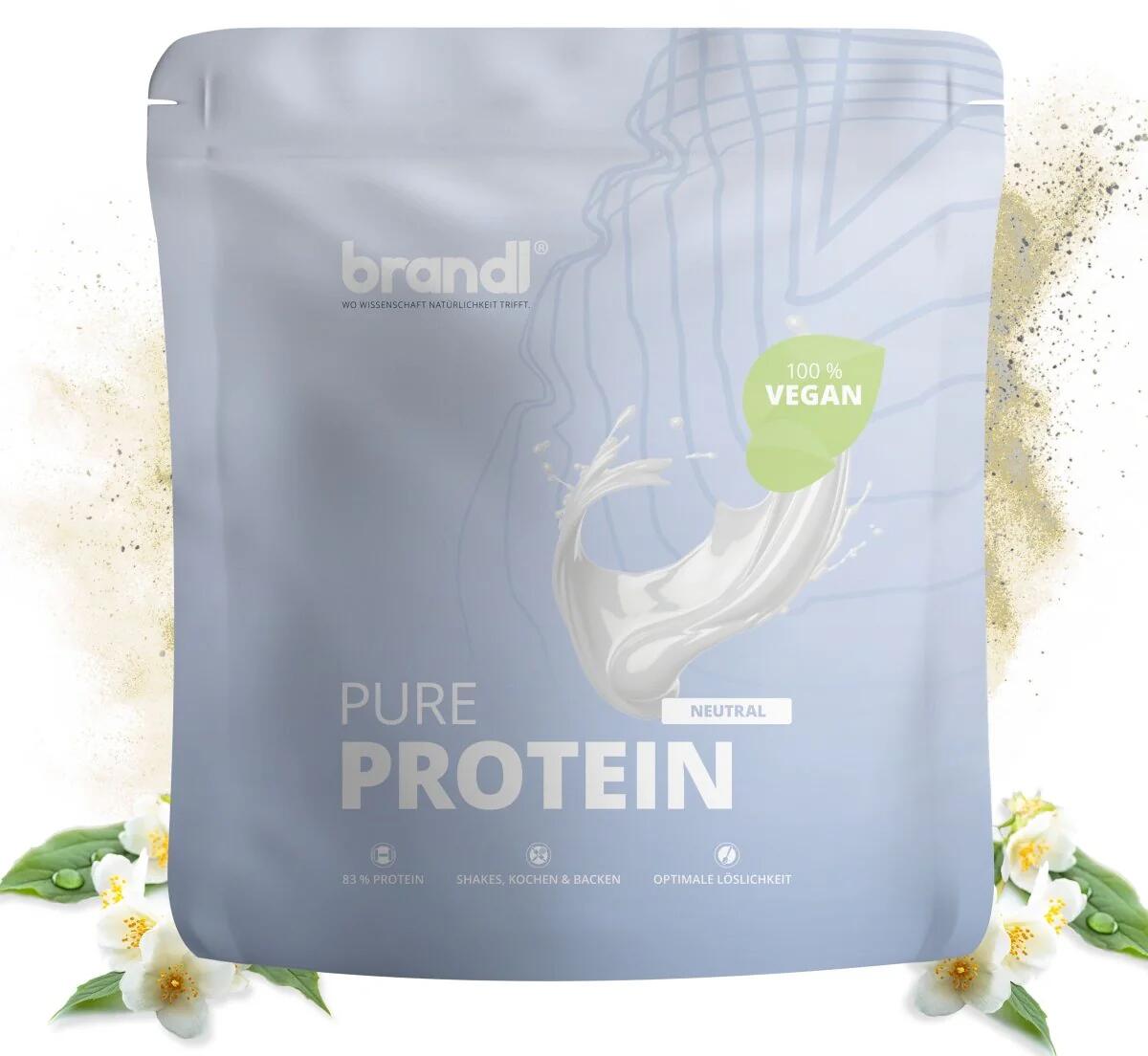 brandl Pure Protein 2.0 Vegan, 1000 g Beutel, Neutral