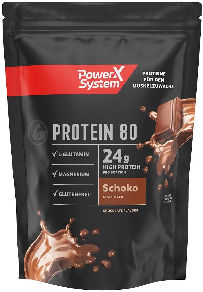 Power System Protein 80, 360 g Beutel, Schoko