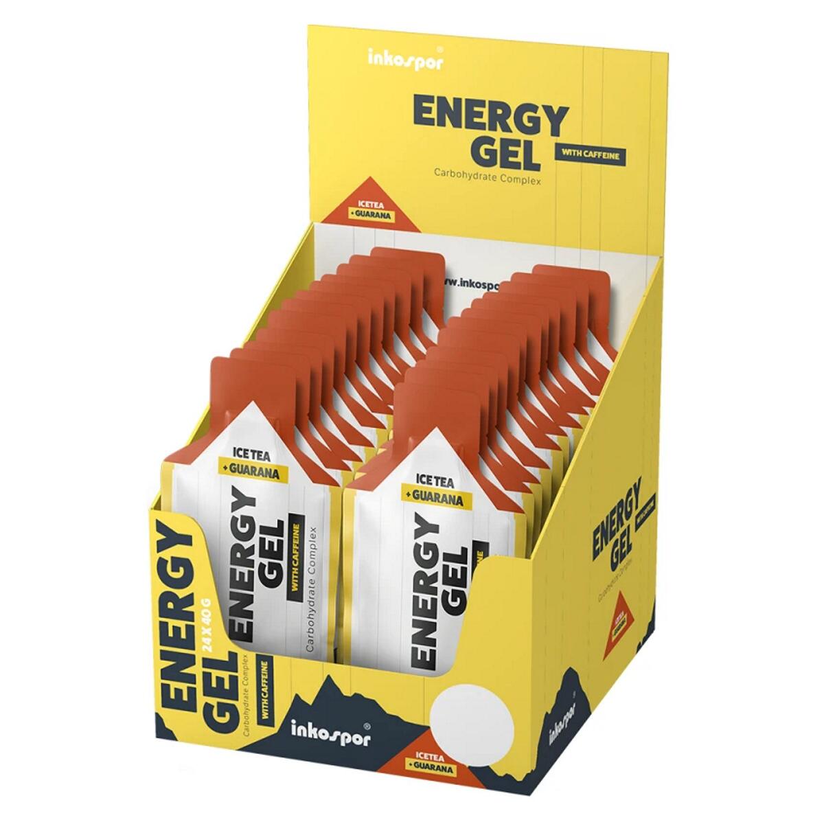 inkospor X-Treme Energy Gel, 24 x 40 g Beutel, Ice Tea (mit Guarana)