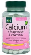 Holland & Barrett Calcium + Magnesium & Vitamin D, 120 Tabletten