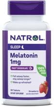 Natrol Melatonin Fast Dissolve - 1 mg, 90 Tabletten, Strawberry