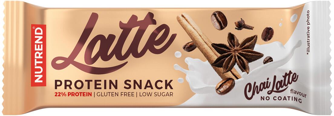 Nutrend Latte Protein Snack, 30 x 40 g Riegel, Chai Latte