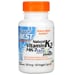 Doctors Best Natural Vitamin K2 MK-7 with MenaQ7 plus D3 - 180 mcg, 60 Kapseln