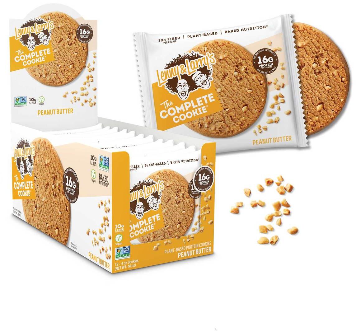 Lenny & Larrys The Complete Cookie, 12 x 113g Box, Peanut Butter