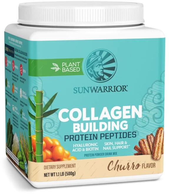 Sunwarrior Collagen Building Protein Peptides, 500 g Dose, Churro