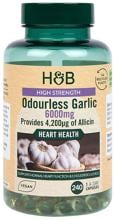 Holland & Barrett High Strength Odourless Garlic - 6000 mg, 240 Kapseln