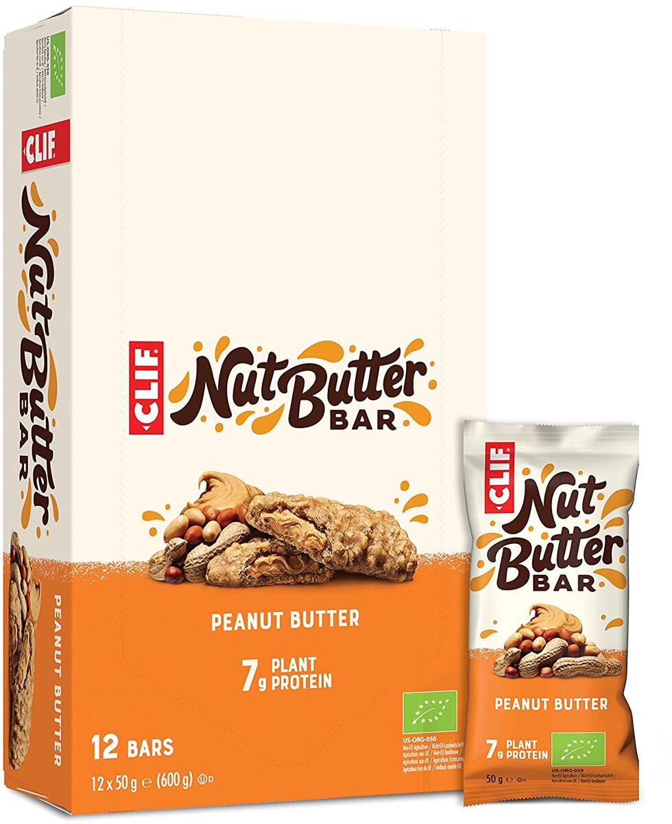 Clif Nut Butter Bar, 12 x 50 g Riegel, Peanut Butter