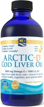 Nordic Naturals Arctic-D Cod Liver Oil, 237 ml Flasche, Lemon