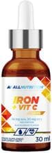 Allnutrition Iron + Vit C Drops, 30 ml Flasche, Blackcurrant