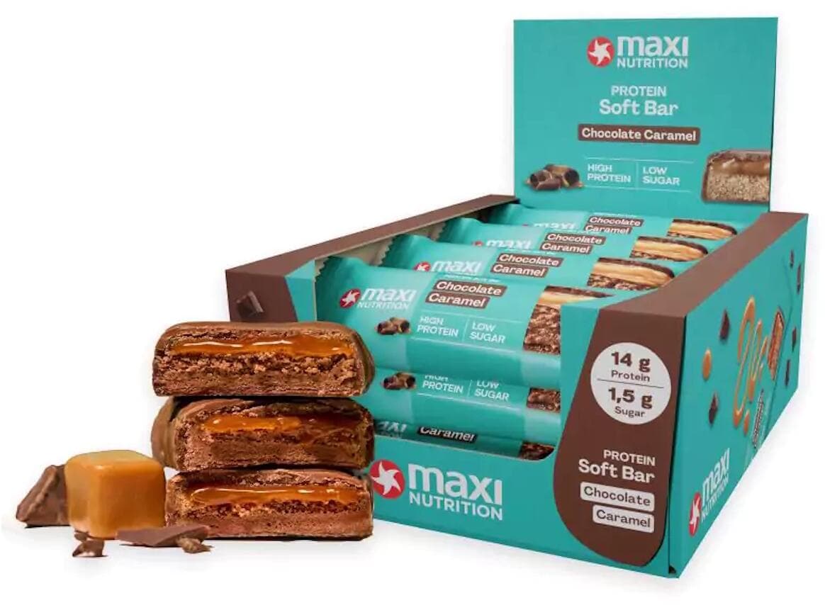MaxiNutrition Protein Soft Bar, 1 x 45 g Riegel, Chocolate Caramel