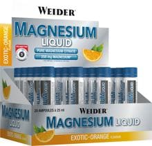 Joe Weider Magnesium Liquid, 20 x 25 ml Ampullen, Exotic Orange
