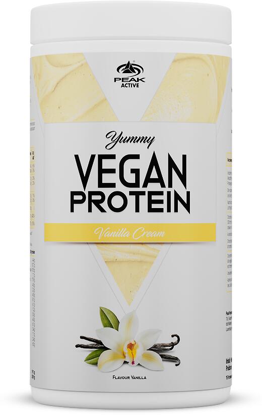 Peak Yummy Vegan Protein, 450 g Dose, Vanilla Cream