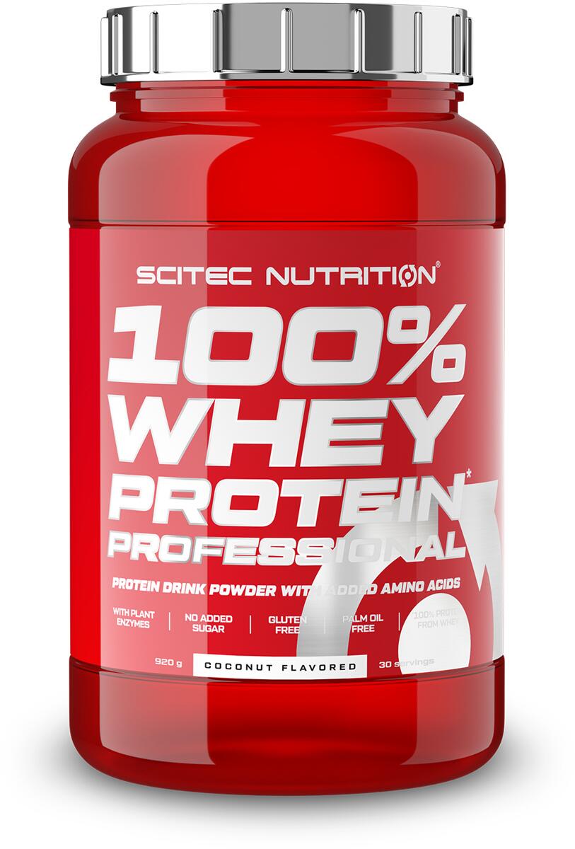 Scitec Nutrition 100% Whey Protein Professional, 920 g Dose, Kokosnuss