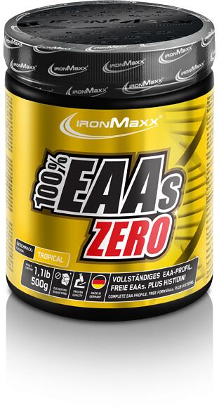 IronMaxx 100 % EAAs Zero, 500 g Dose, Tropical