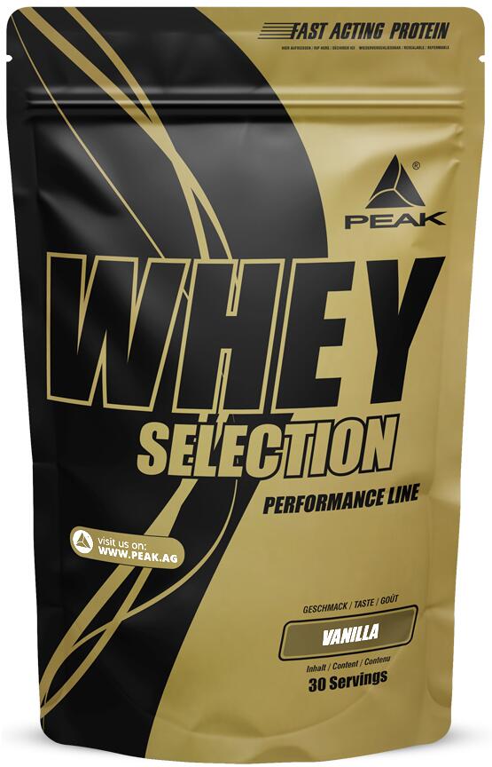 Peak Performance Whey Selection, 900 g Beutel, Vanilla