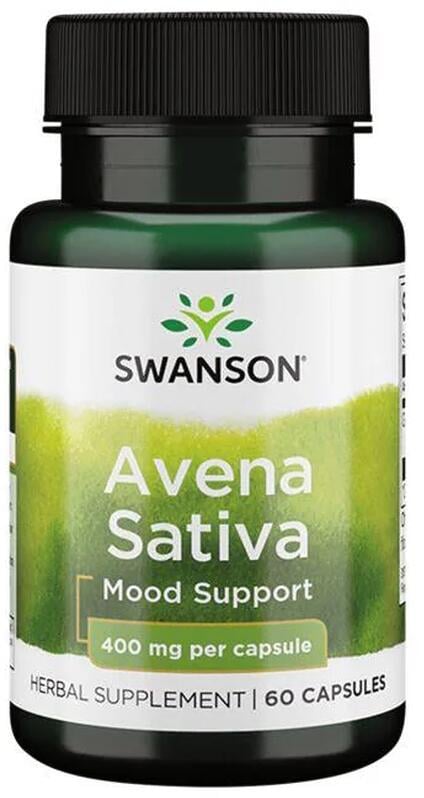 Swanson Avena Sativa 400 mg, 60 Kapseln