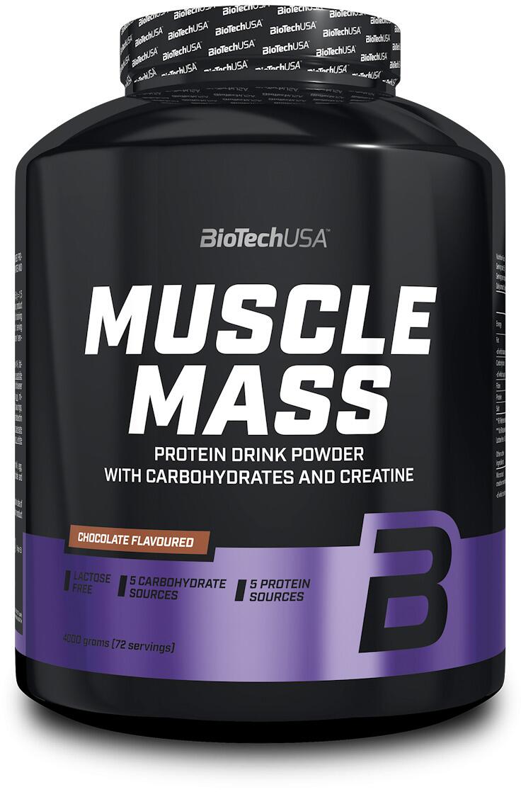 BioTech USA Muscle Mass, 4000 g Dose, Chocolate