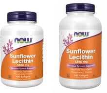 NOW Foods Sunflower Lecithin 1200mg, softgels