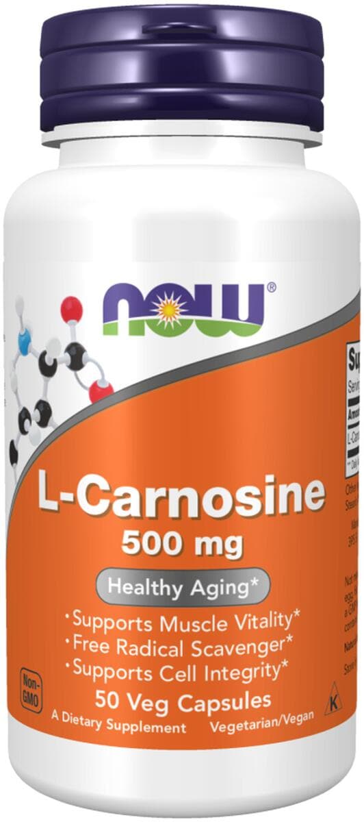 Now Foods L-Carnosine 500 mg, 50 Kapseln