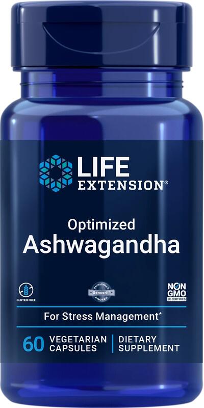 Life Extension Optimized Ashwagandha Extract, 60 vegetarische Kapseln